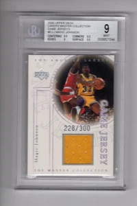 2000 Upper Deck Magic Johnson #EJ-J The Master Collection GU Patch /300 SP BGS 9 - Picture 1 of 2