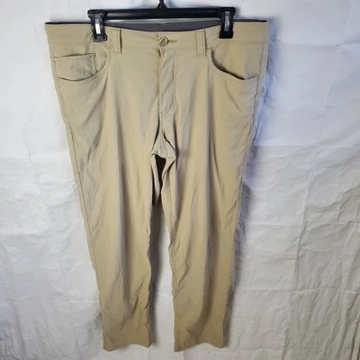 Eddie Bauer Pants Mens 33x32 Beige Mr. Takeoff Chino Straight Fit Casual Dress - Image 1 of 4