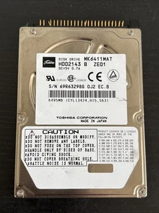 Toshiba Disk Drive HDD2143. MK6411MAT - Afbeelding 1 van 2