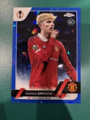 2022-23 Topps Chrome Sapphire UCC Alejandro Garnacho Rookie Image Variation SP - Image 1 of 2