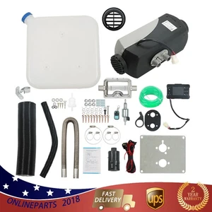 For Trucks Boat Car Diesel Air Heater 5KW 12V Metal Shell Rotary Switch 10L Tank - Picture 1 of 24