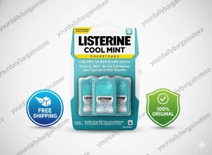 Listerine Cool Mint PocketPaks tragbare Atemstreifen gegen Mundgeruch, Cool Mint - Bild 1 von 8