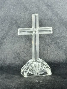 Waterford Crystal Standing 7” CROSS w/ Label Attached Made In Germany MARQUIS - Picture 1 of 4