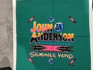Vintage 1992 John Anderson Seminole Wind Richards & Southern Bandana 22" x 22" - Bild 1 von 1