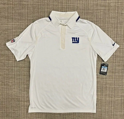 New Men Nike NFL New York Giants Dri-Fit Polo Shirt  (537032-100)  Men Medium Cover