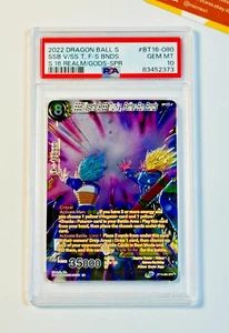 Dragon Ball Super PSA 10 SSB V./SS T. #BT16 080 Realm of the Gods 2022 English - Picture 1 of 3