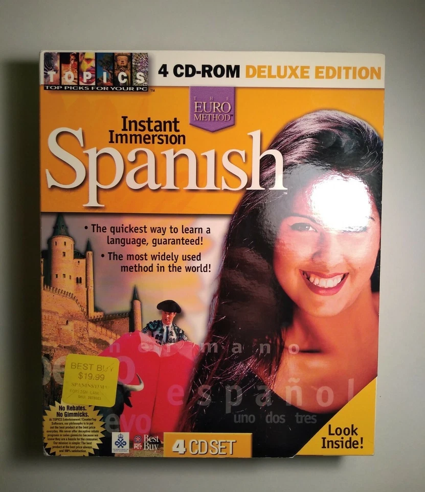 Instant Immersion Spanish CD Set - MINT Language Course Computer COMPLETE - Image 1 of 4