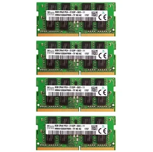 Hynix 32GB (4X8GB) DDR4 PC4-17000 DDR4-2133MHz SODIMM Memory Ram HMA41GS6AFR8N - Picture 1 of 6