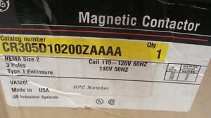 NIB GE SIZE 2 Contactor 3 Phase STARTER CR305D10200ZAAAA 25HP@575V 45 AMP USA - Picture 1 of 7