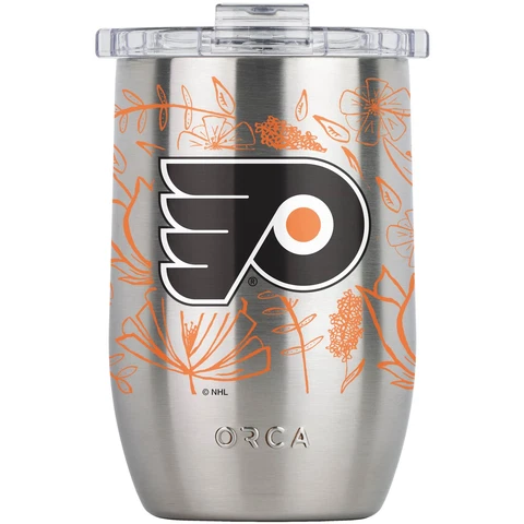 ORCA Philadelphia Flyers 12oz. Vino Floral Tumbler Cover