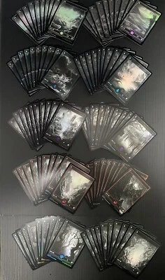 MTG Japanese Full Art land Set of 10 each Innistrad Midnight Hunt MID FOIL ×100 - Image 1 of 4