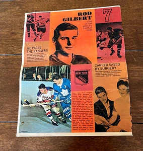 1964-65 Toronto Star Weekly Multi-Photo Rod Gilbert N. Y. Rangers HOF - Bild 1 von 1