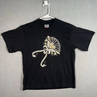 Linda camiseta vintage años 90 Oneita Broach adornada para mujer grande negra hecha en EE. UU. Foto 1 de 4