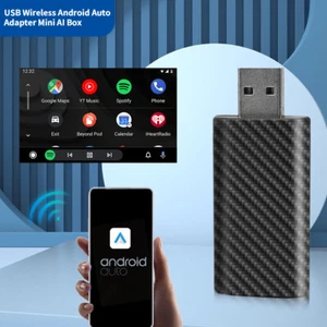 Dongle adaptador de coche Android cableado a inalámbrico USB inalámbrico Android automático adaptador de coche - Imagen 1 de 13