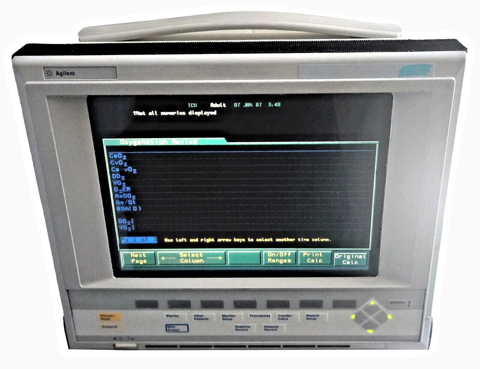 Agilent M1204A V24C Patient Care System CRITICAL/CARDIAC CARE Monitor M120583000 - Image 1 of 4