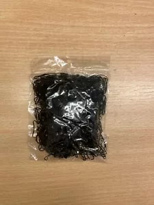 1000 Mini schwarze Haargummibänder Zöpfe Flechtzöpfe kleine Bänder - Bild 1 von 3