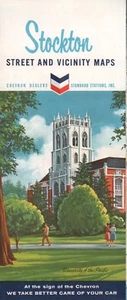 1963 Chevron Road Map: Stockton NOS - Picture 1 of 1