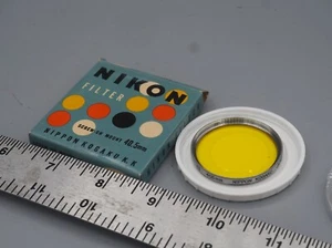 nikon rangefinder lens filter 40.5mm Y3 Nippon Kogaku Japan rare yellow - Picture 1 of 3