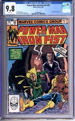 Power Man and Iron Fist #92 CGC 9.8 NM/MT near mint white pages 0946900015 - Image 1 of 2