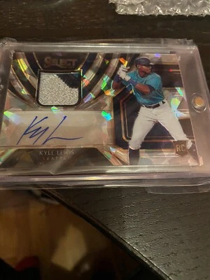 2020 Pannini  Select Prizm  Kyle Lewis Mariners RC AUTO /25 Game Worn Jersey - Image 1 of 2