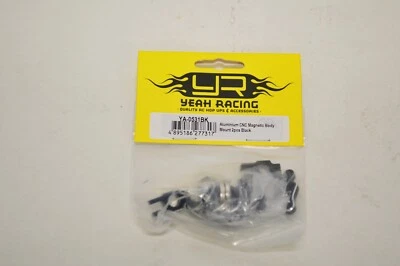 Yeah Racing RC Remote Control Car Aluminum CNC Magnetic Body Mount 2 Pcs Black - Image 1 of 2