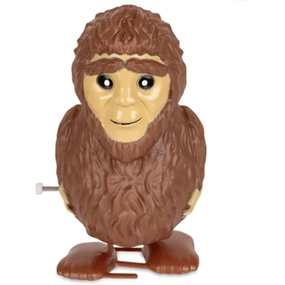 Wind-Up Walking Bigfoot Toy Sasquatch Hair Hairy 3 6/8" Funny Fun Wind Up Gift - Image 1 of 4