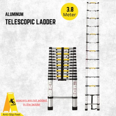 Katashi Telescopic Ladder 3.8M Step Aluminium Extension Portable - image 1 of 4