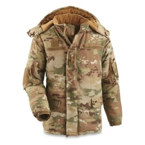 Parka OCP Sub Zero ECWCS PrimaLoft con Capucha Multicam Clima Frío SUBZERO Correr GRANDE - Imagen 1 de 12