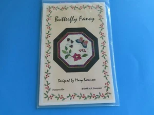 Patrón de apliques de edredón Mary Sorensen “Butterfly Fancy” #34; nuevo en paquete - Imagen 1 de 2