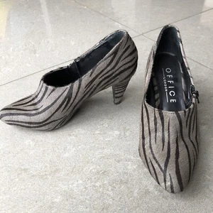 Office Gorgeous Animal Print Heeled Slip On Shoes Size 6 Worn Twice - Picture 1 of 10