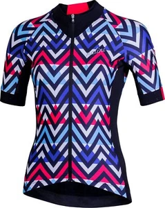 Camiseta deportiva de ciclismo para mujer RAFFINATA 2.0 azul/negro/fucsia (M, L) - Imagen 1 de 5