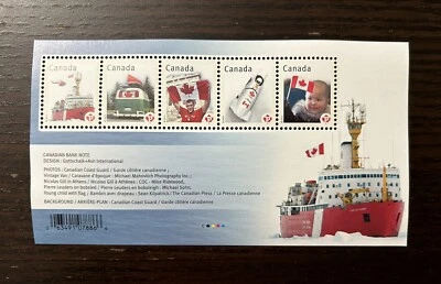 CANADÁ 2012 #2498 MNH - ORGULLO CANADIENSE - BANDERA - Hoja de recuerdo de 5 sellos Foto 1 de 2