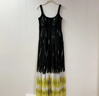 Calvin Klein Witchy Whimsigoth Maxi Dress SZ 4 Ombré Empire Waist Silk Blend - Image 1 of 4