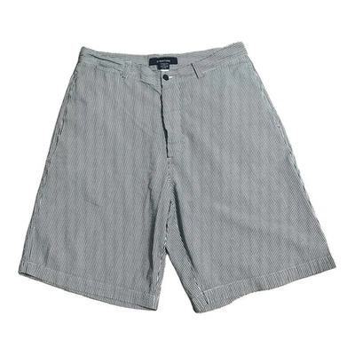 Pantalones cortos chinos a rayas azul marino STRUCTURE para hombre - talla 32 Foto 1 de 3