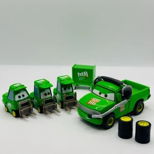 Disney Pixar Cars - TEAM HTB CREW CHIEF & 3 PITTYS CHICK HICKS - 1:55 Diecast - Picture 1 of 6