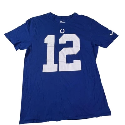 Camiseta Nike Andrew Luck 12 de fútbol americano azul grande de los Indianapolis Colts para hombre Foto 1 de 4