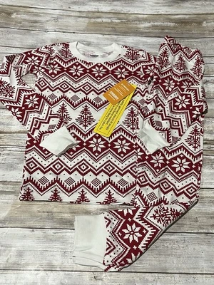 NWT Gymboree 4T Boys/Girls Red/White Fair Isle Pajama Set Gymmies Holiday - Image 1 of 4