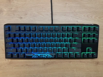 Ducky One 3 TKL RGB LED Doppio Scatto PBT Tastiera Meccanica, Marrone Ciliegio MX, US - Immagine 1 di 4