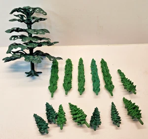 VTG 60s American Flyer All Aboard Lot of 14 Tree's Original Used Parts - Picture 1 of 2