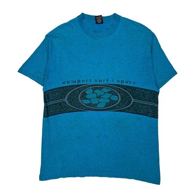 Unbranded Graphic T-Shirt - XL Blue Cotton - Image 1 of 4