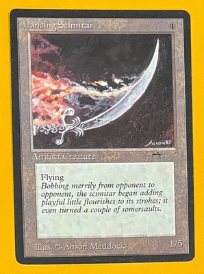MTG DANCING SCIMITAR Arabian Nights (OldManMTG 012-606) - Image 1 of 3