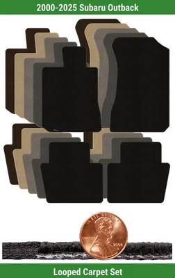 Custom Classic Loop Carpet Mat Set for 2000-2025 Subaru Outback (4 pieces) #127P - Image 1 of 4
