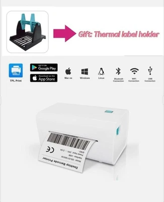 Direct Thermal Label Printer Bluetooth + USB | Shipping / Postage Labels 4" x 6" - Image 1 of 4