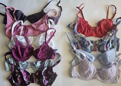 Lote de 10 sujetadores vintage años 90 talla 36b 34c Olga Lovable B.B Curves Isadora Cherie Foto 1 de 4