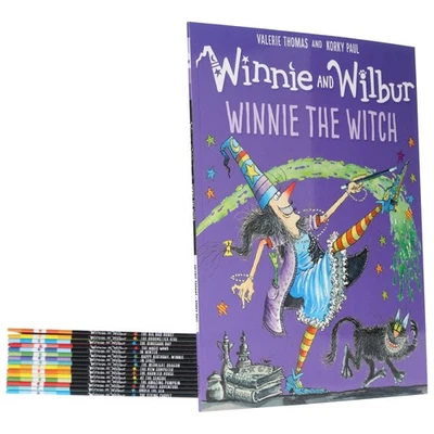 Winnie and Wilbur Series 16 Books Bag Set by Valerie Thomas -Ages 7-9 -Paperback - Image 1 of 4