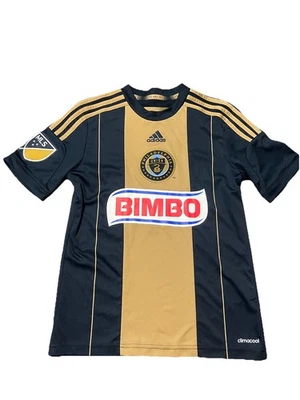 Camiseta Philadelphia Union Juvenil Mediana Adidas Clima Cool Bimbo MLS Fútbol Y2K Foto 1 de 4