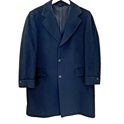 Abrigo vintage 100 % cachemir para hombre 46 (XL) Donnely's Nueva Inglaterra dinero antiguo Foto 1 de 4