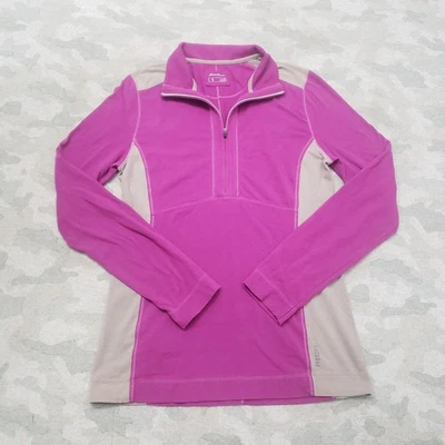 Top Eddie Bauer para mujer mediano púrpura manga larga polar exterior Foto 1 de 4