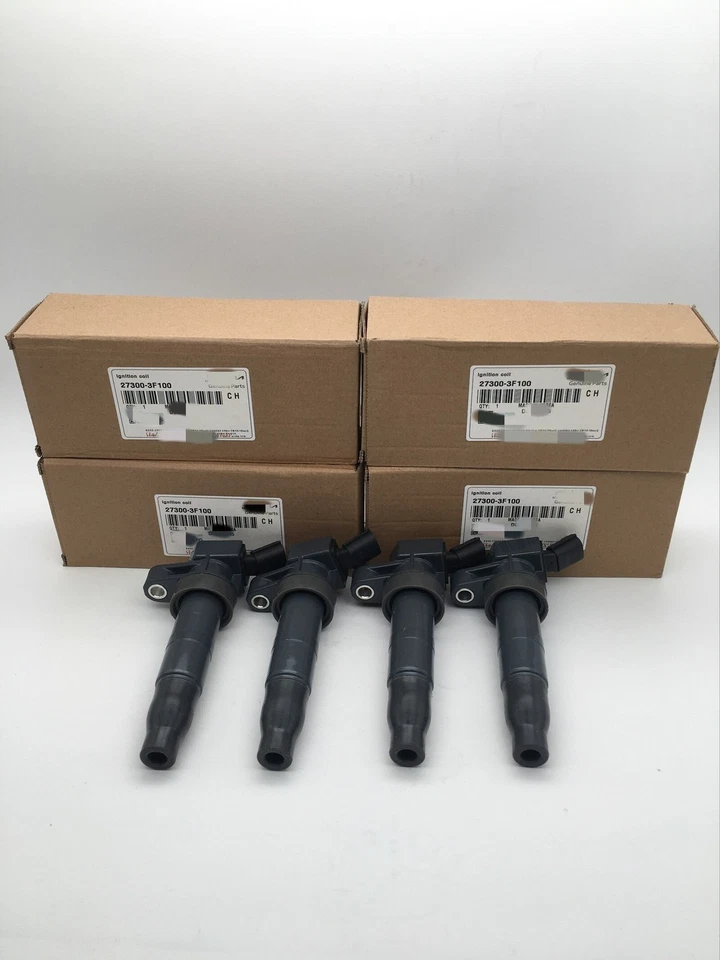 4X bobinas de encendido + 4X bujías para Kia Optima Sonata 2011-2015 2,4L L4 UF611 Foto 1 de 4