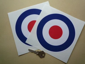 RAF Roundel 6inch Pair Scooter STICKERS Classic Sports Saloon Car Mods Biplane - Picture 1 of 1